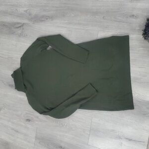 Equipment Olive Green Femme Cashmere Turtleneck Sweaterdress Xs Gently Used